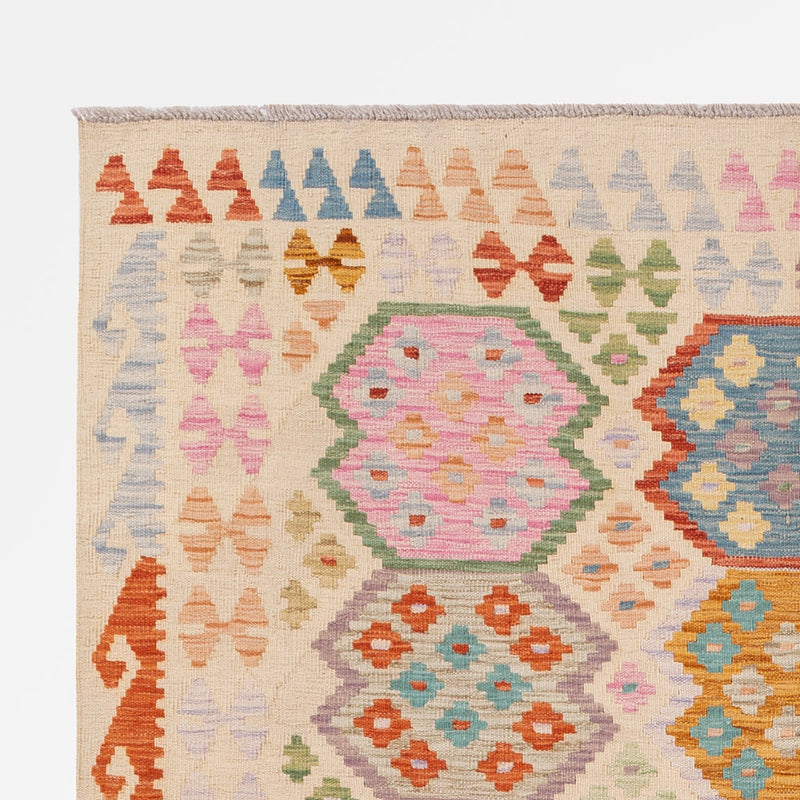 Kelim Rug - Splash - 258 x 176 cm - colorful