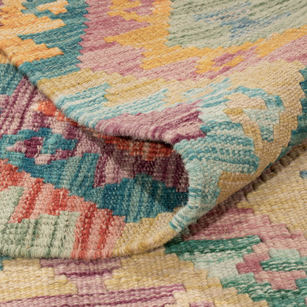 Kelim Rug - Splash - 241 x 182 cm - colorful