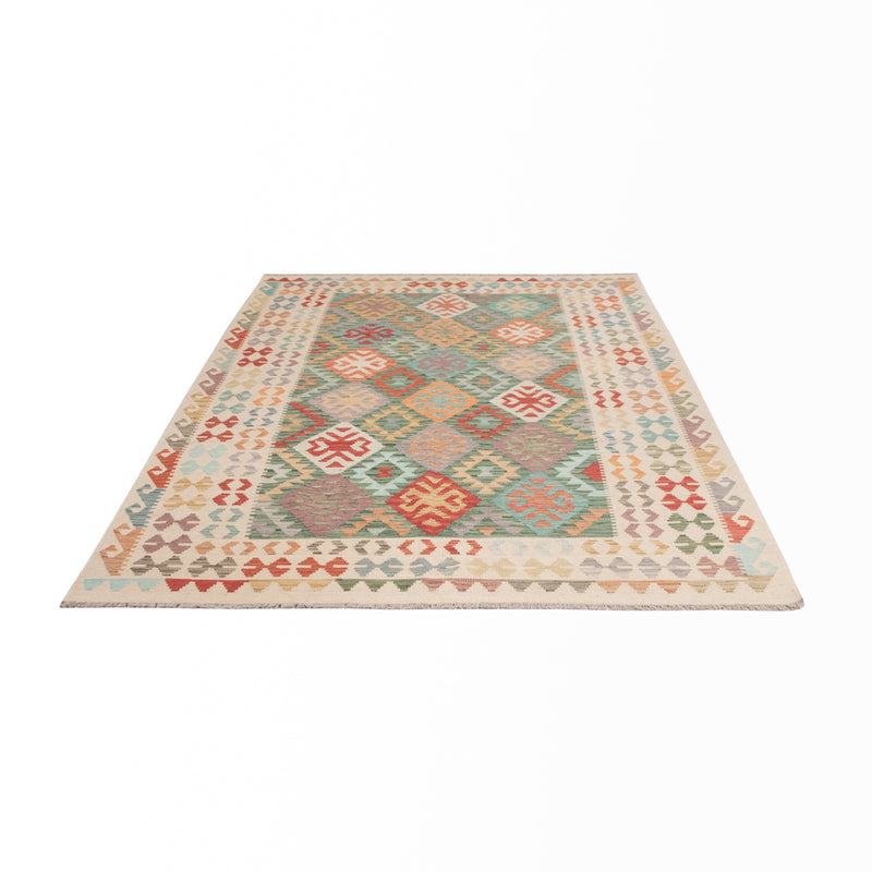 Kelim Rug - Splash - 252 x 171 cm - colorful