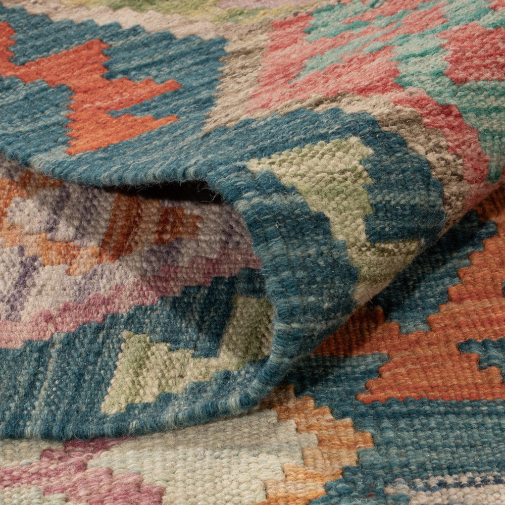 Kelim Rug - Splash - 245 x 180 cm - colorful