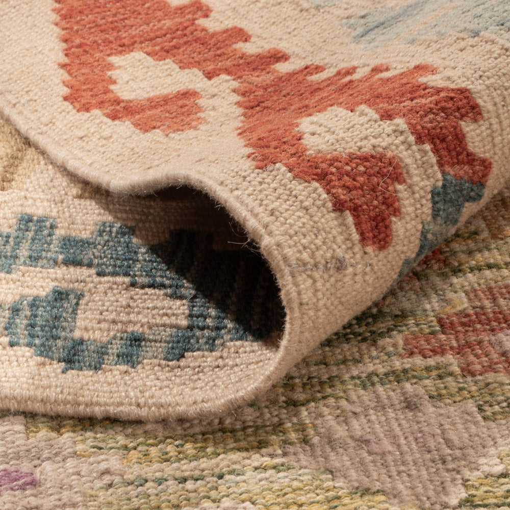 Kelim Rug - Splash - 253 x 178 cm - colorful