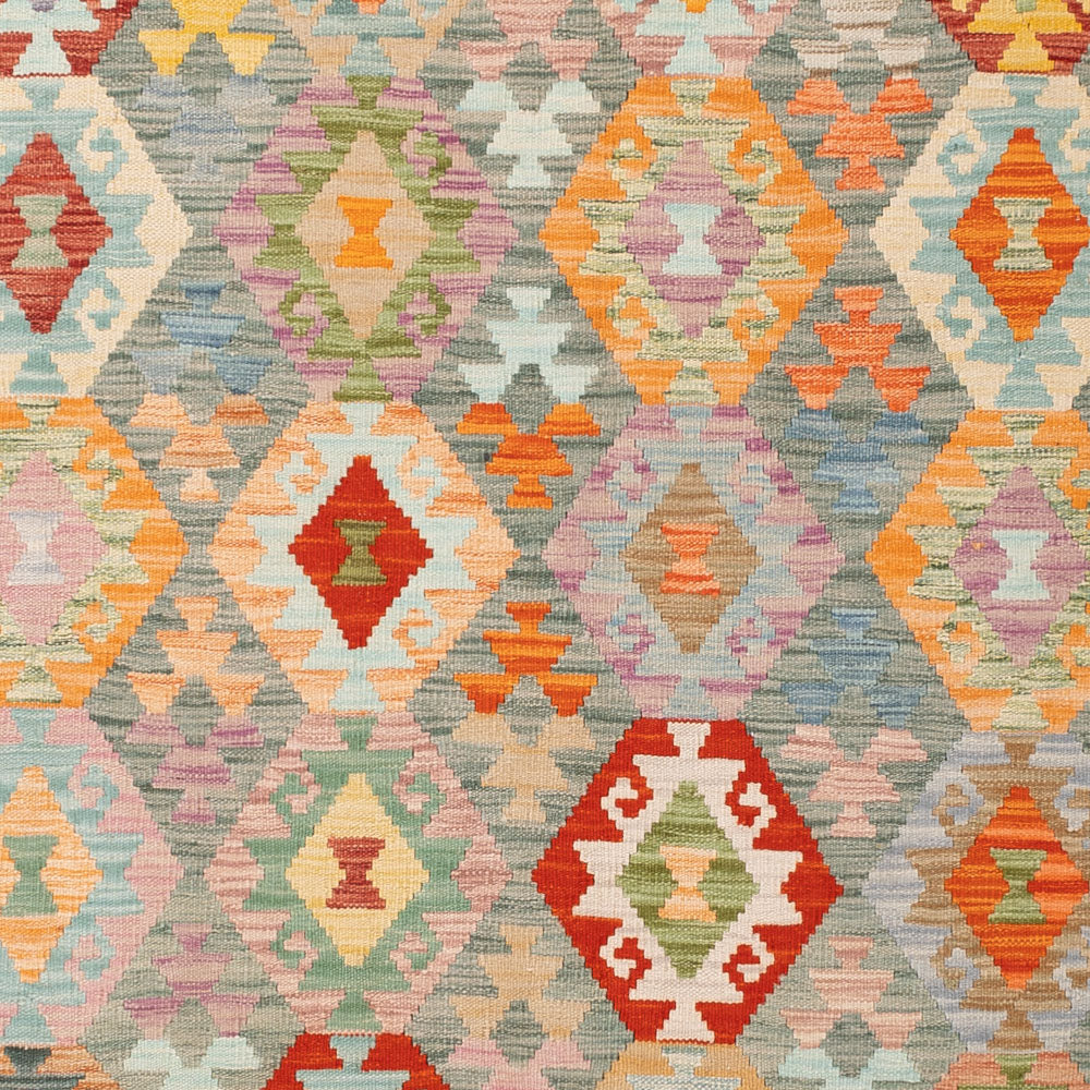 Kelim Rug - Splash - 252 x 180 cm - colorful