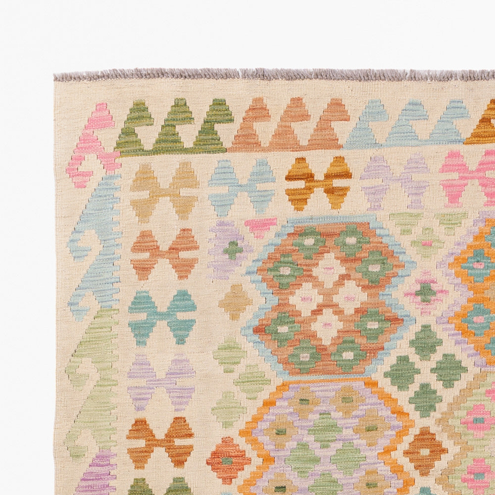 Kelim Rug - Splash - 245 x 184 cm - colorful