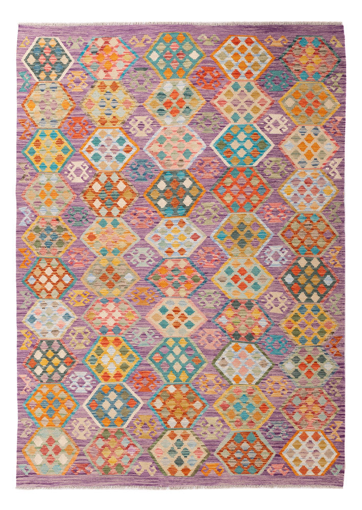 Kelim Rug - Splash - 250 x 176 cm - colorful