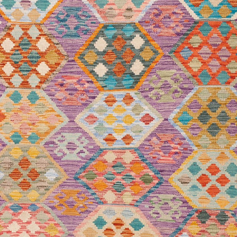 Kelim Rug - Splash - 250 x 176 cm - colorful