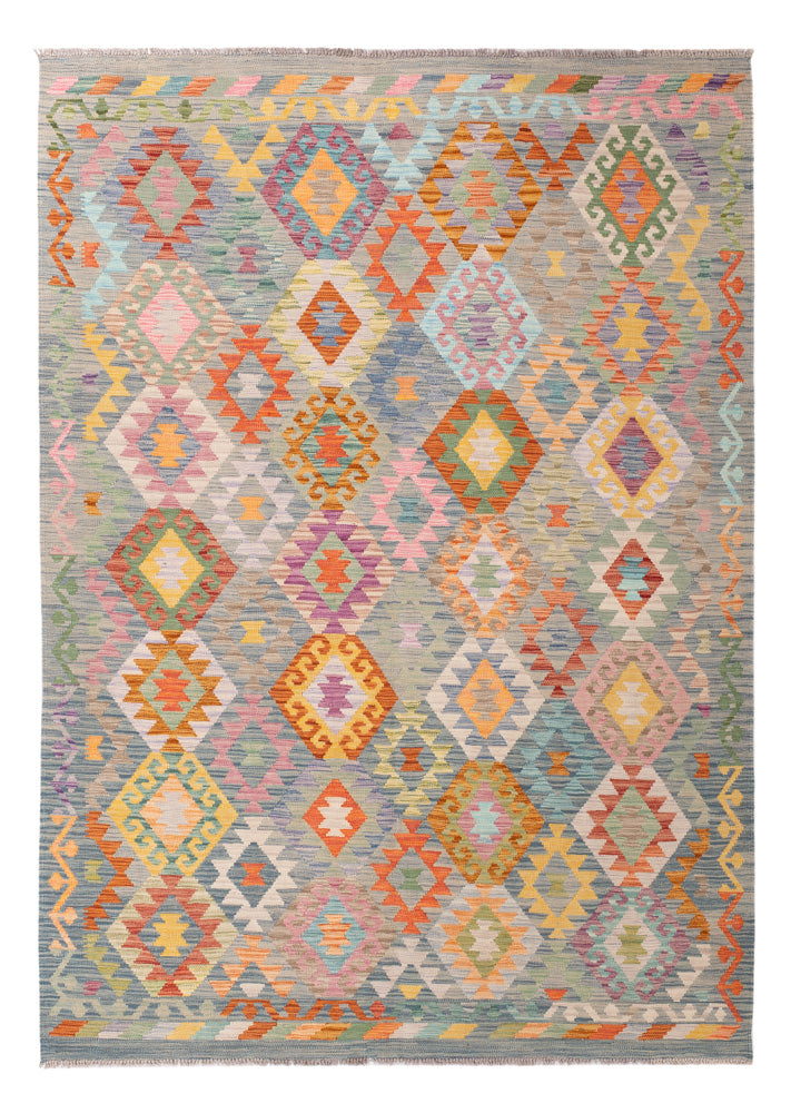 Kelim Rug - Splash - 248 x 172 cm - colorful