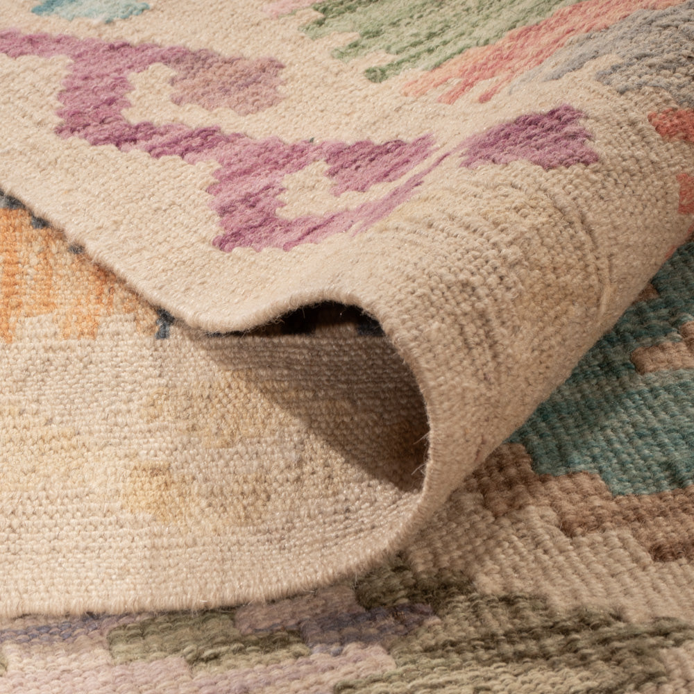 Kelim Rug - Splash - 243 x 170 cm - colorful