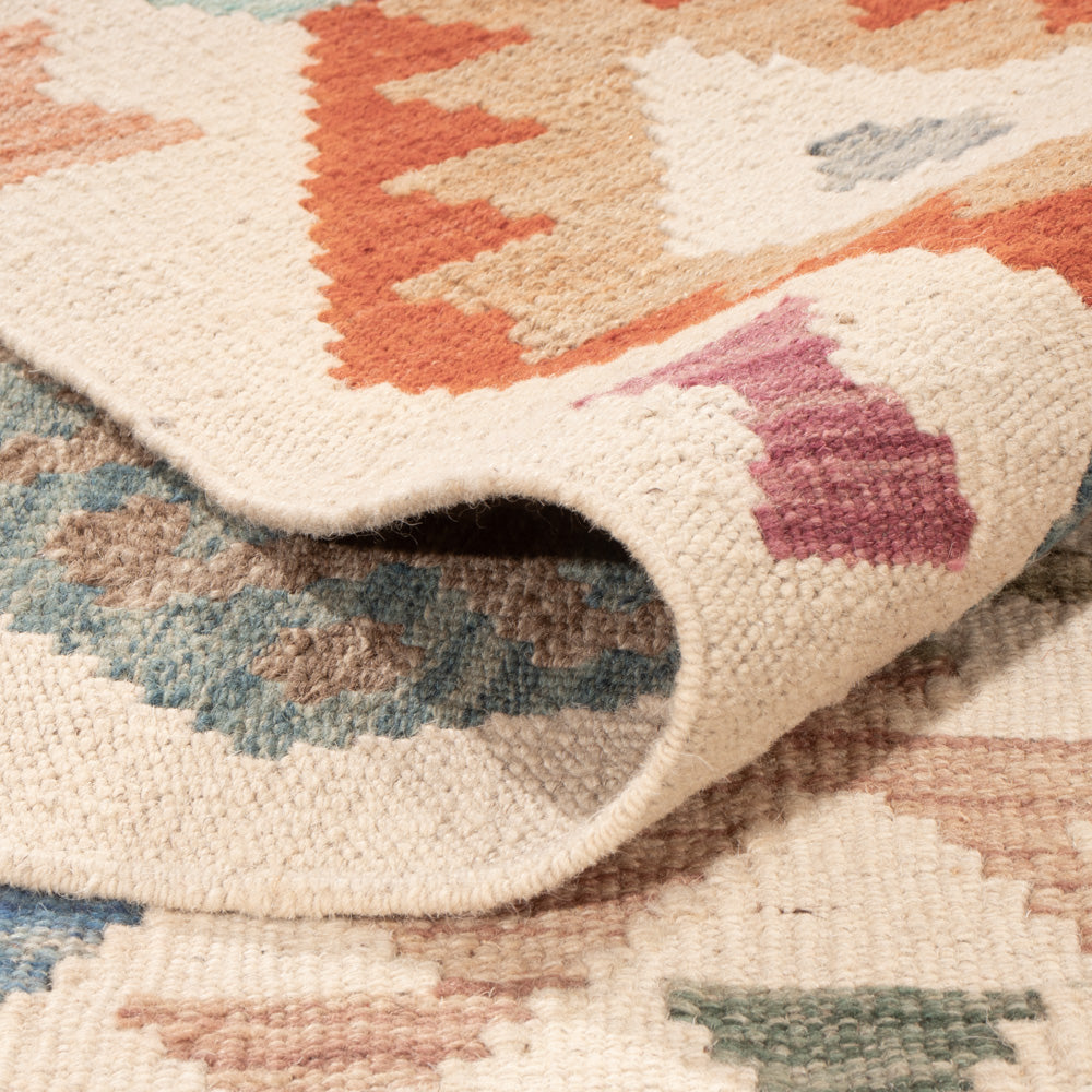 Kelim Rug - Splash - 241 x 178 cm - colorful