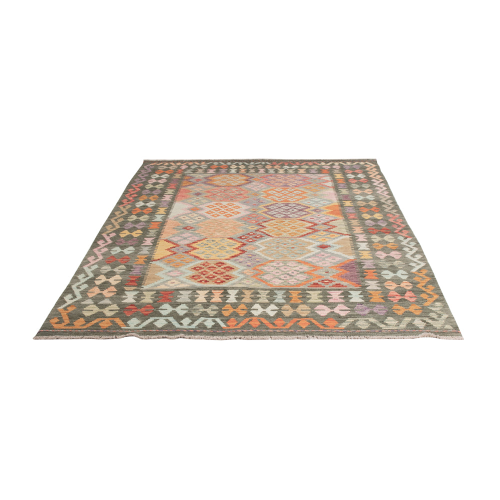 Kelim Rug - Splash - 243 x 173 cm - colorful