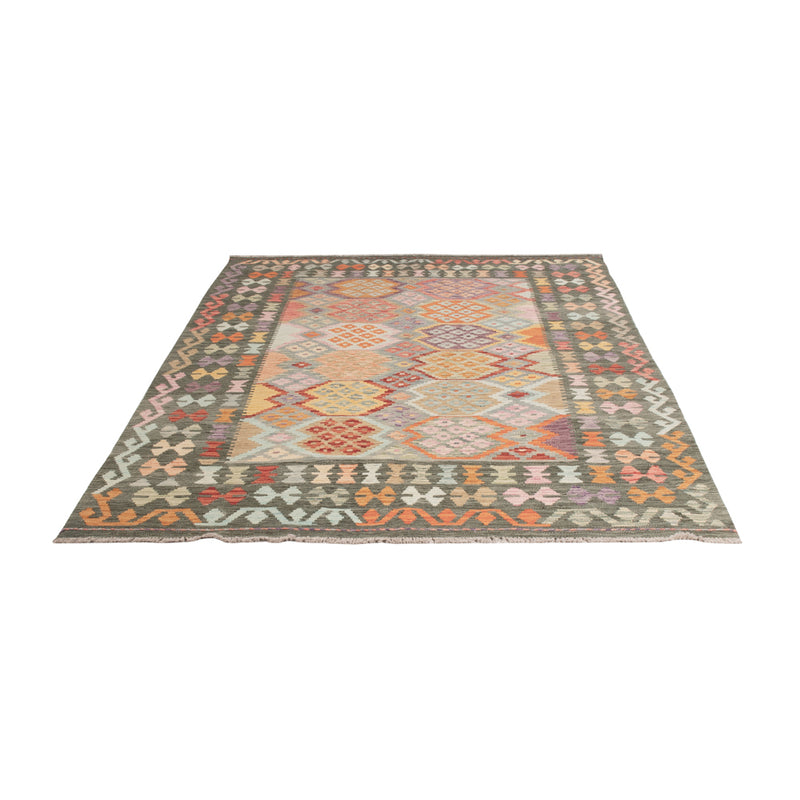 Kelim Rug - Splash - 243 x 173 cm - colorful