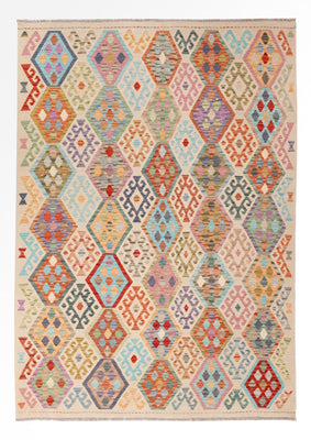 Kelim Rug - Splash - 251 x 179 cm - colorful