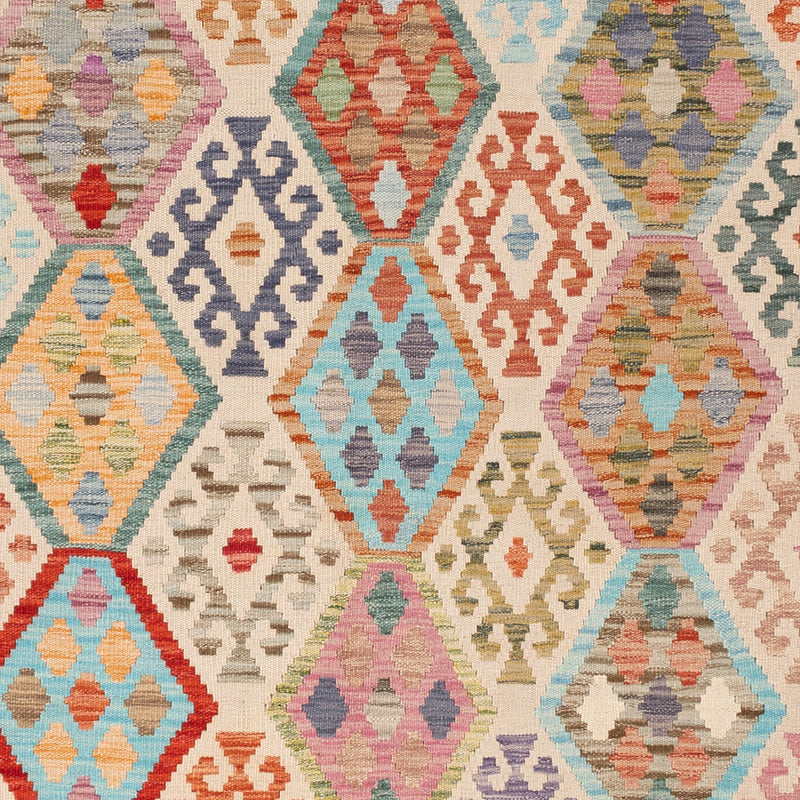 Kelim Rug - Splash - 251 x 179 cm - colorful