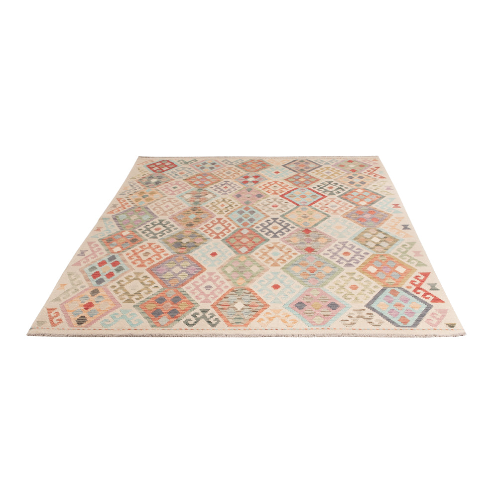 Kelim Rug - Splash - 251 x 179 cm - colorful