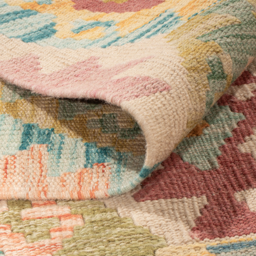 Kelim Rug - Splash - 245 x 171 cm - colorful