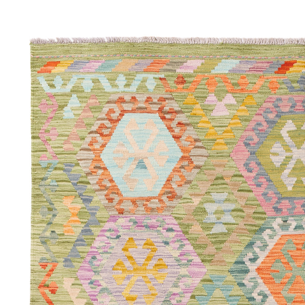 Kelim Rug - Splash - 252 x 178 cm - colorful