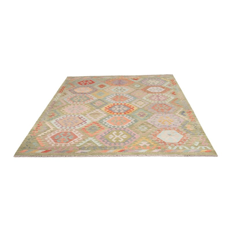 Kelim Rug - Splash - 252 x 178 cm - colorful