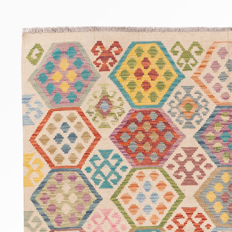 Kelim Rug - Splash - 235 x 176 cm - colorful