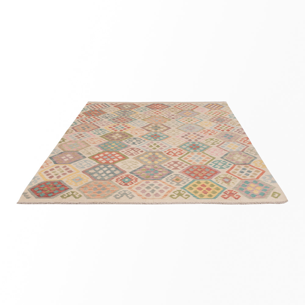 Kelim Rug - Splash - 235 x 176 cm - colorful