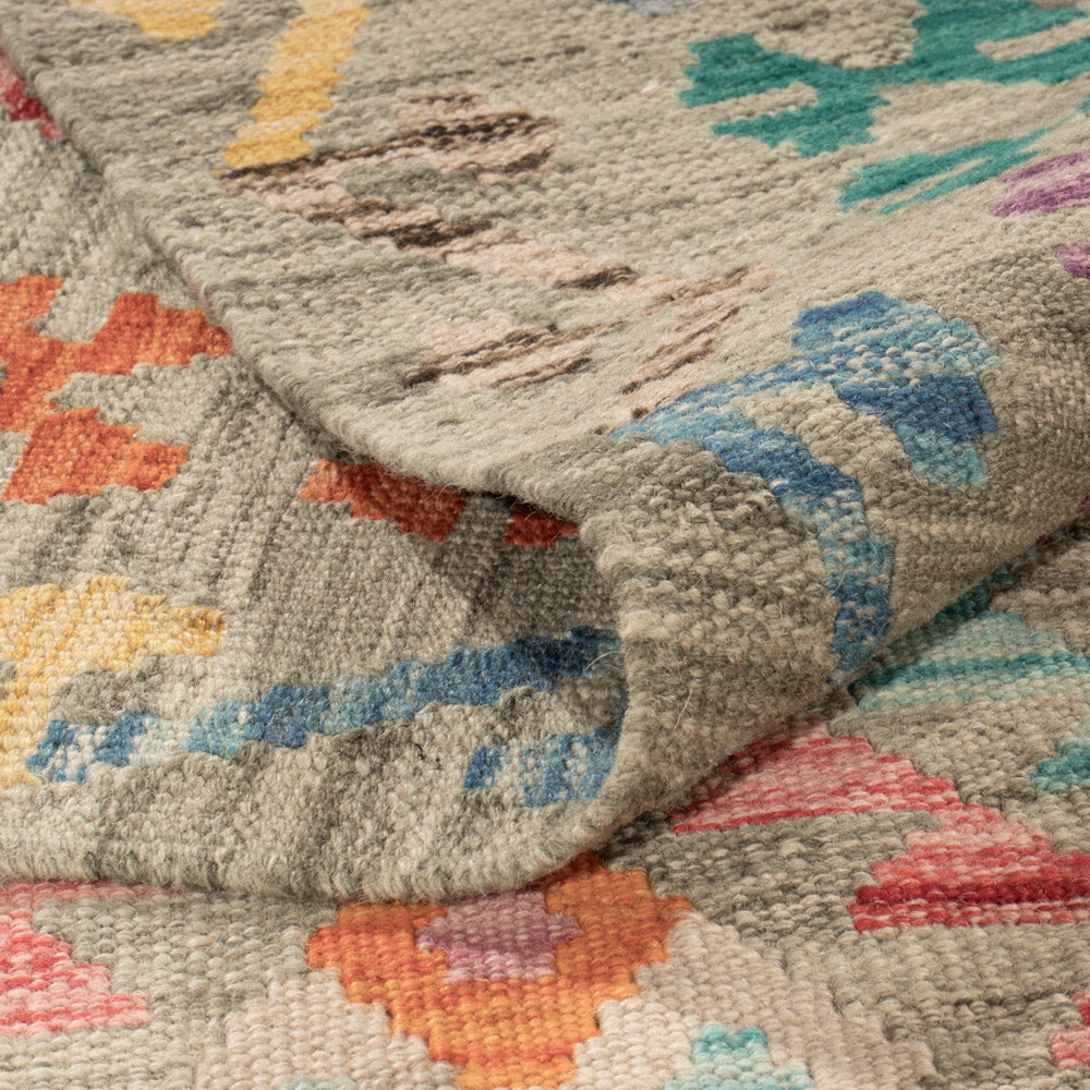 Kelim Rug - Splash - 255 x 178 cm - colorful