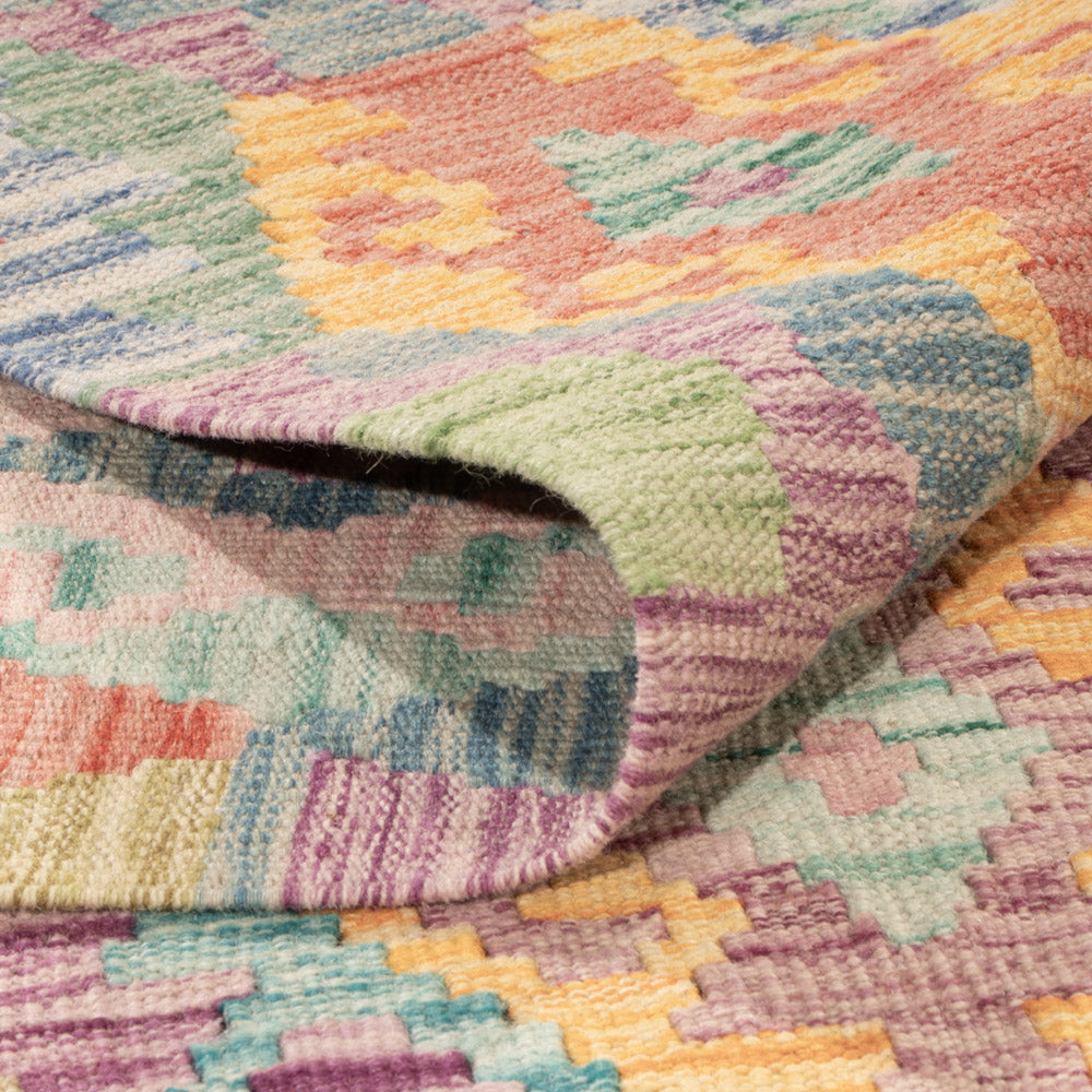 Kelim Rug - Splash - 245 x 177 cm - colorful