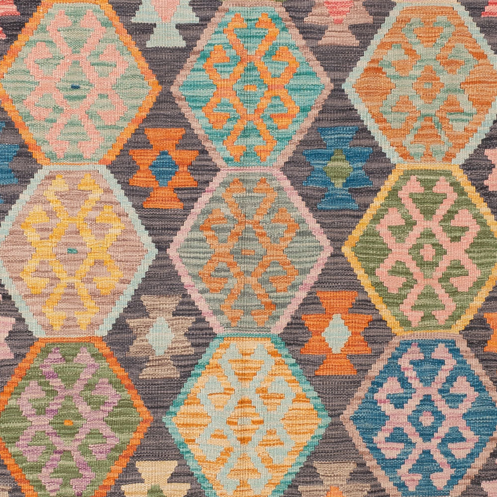 Kelim Rug - Splash - 232 x 175 cm - colorful