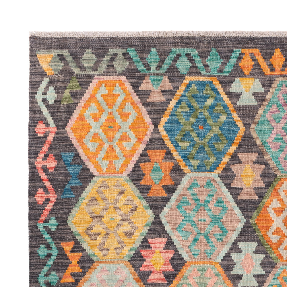 Kelim Rug - Splash - 232 x 175 cm - colorful