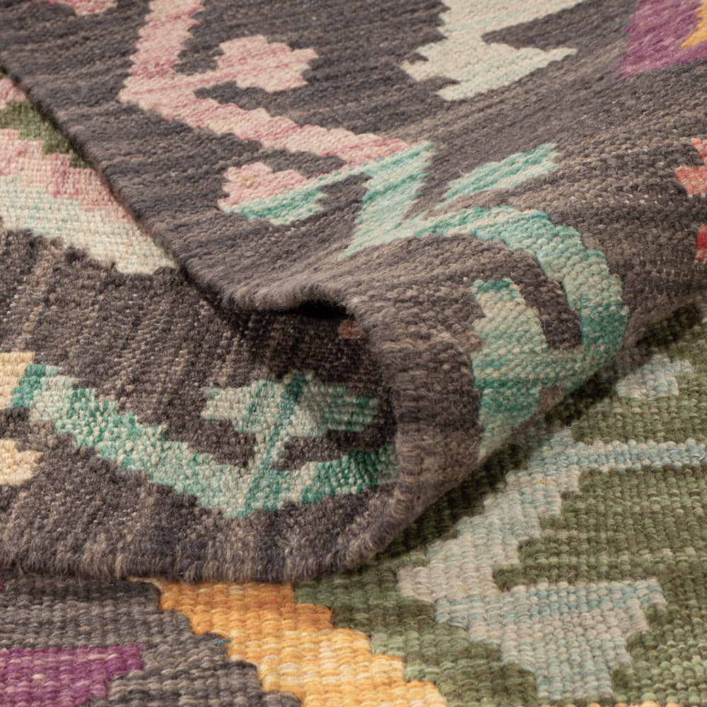 Kelim Rug - Splash - 244 x 172 cm - colorful