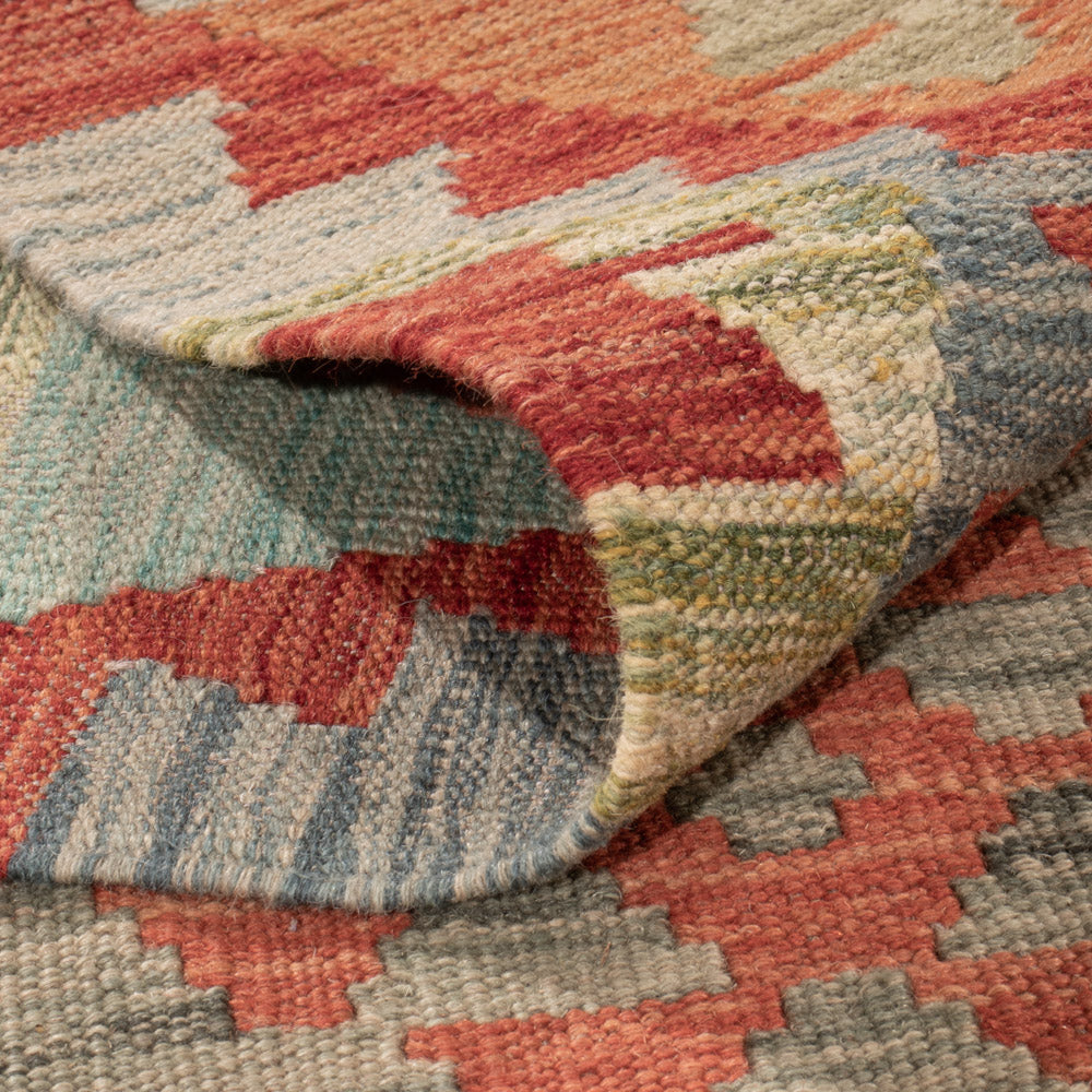 Kelim Rug - Splash - 242 x 180 cm - colorful