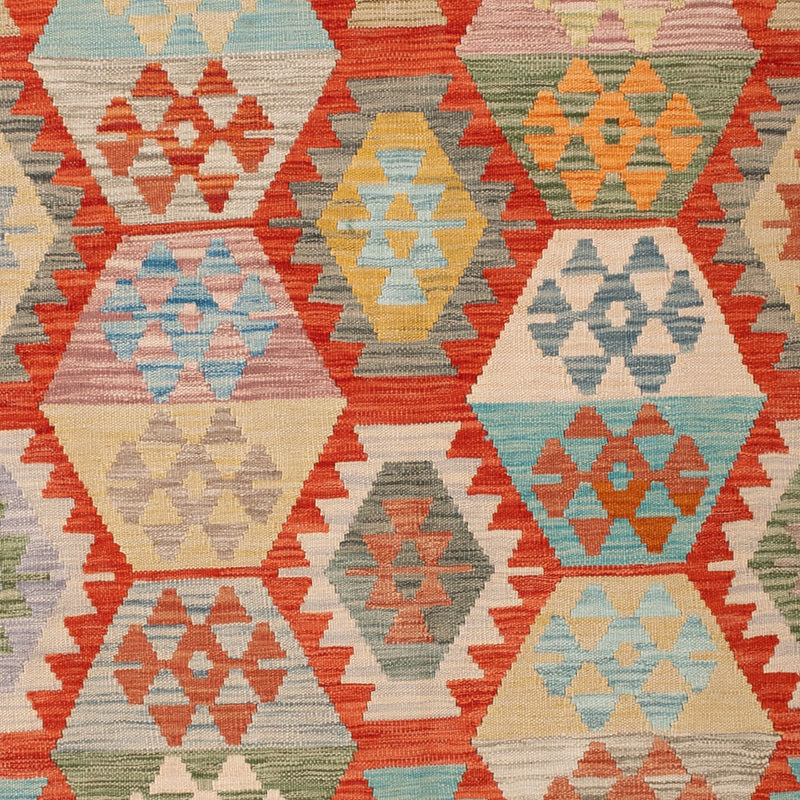 Kelim Rug - Splash - 238 x 183 cm - colorful