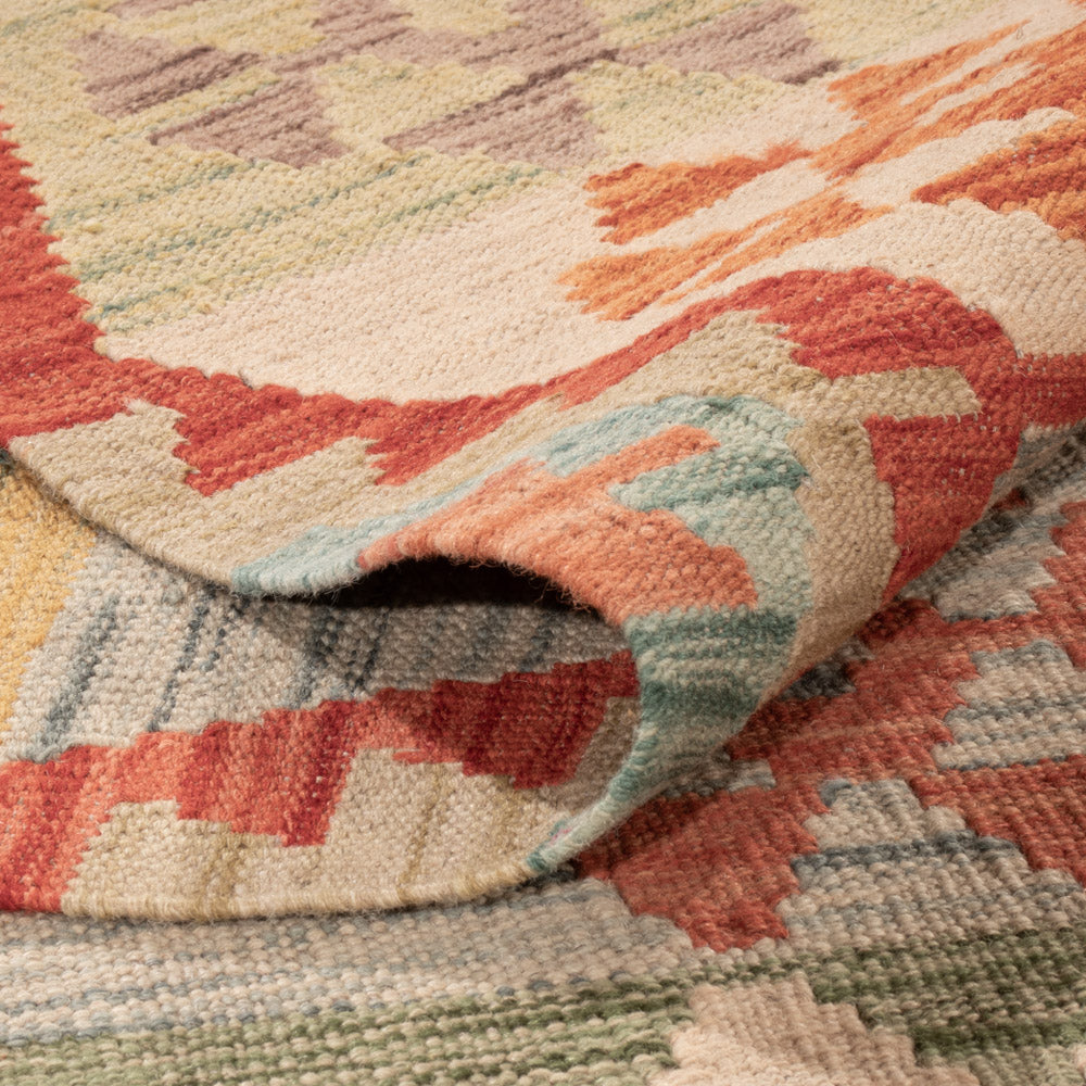 Kelim Rug - Splash - 238 x 183 cm - colorful