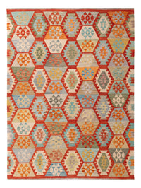 Kelim Rug - Splash - 241 x 178 cm - colorful