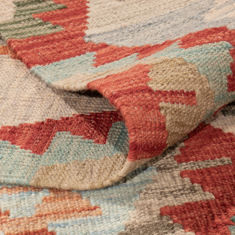 Kelim Rug - Splash - 241 x 178 cm - colorful