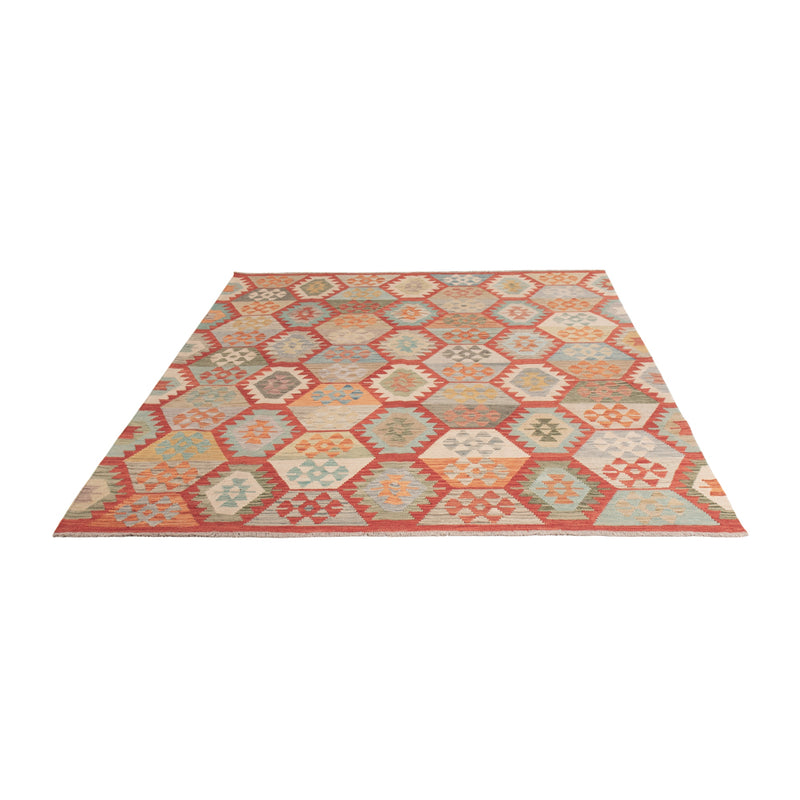 Kelim Rug - Splash - 241 x 178 cm - colorful