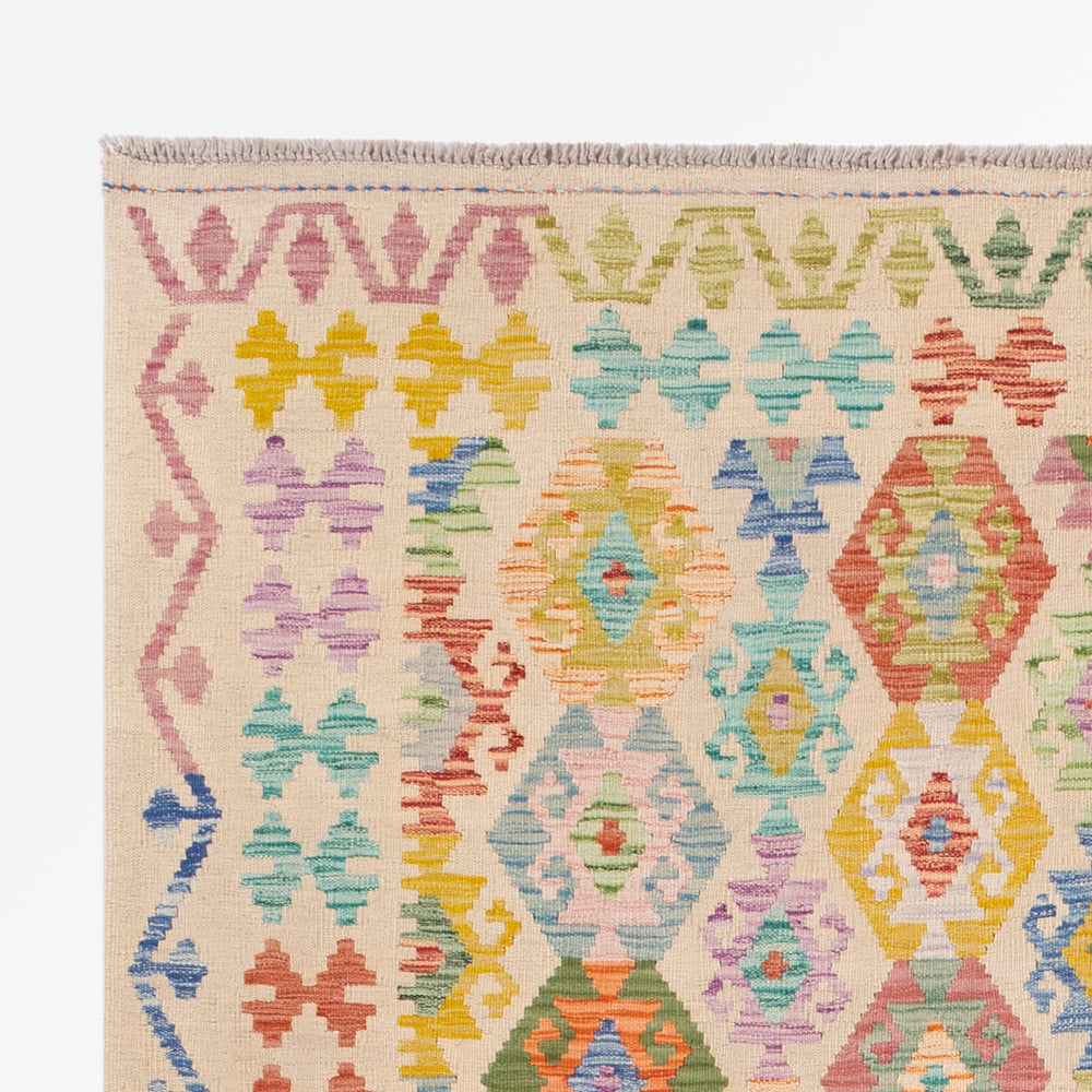 Kelim Rug - Splash - 246 x 179 cm - colorful