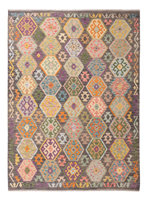 Kelim Rug - Splash - 237 x 185 cm - colorful
