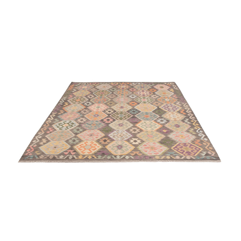 Kelim Rug - Splash - 237 x 185 cm - colorful