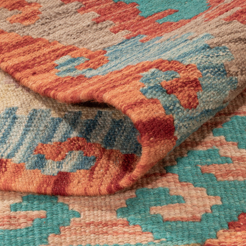 Kelim Rug - Splash - 242 x 173 cm - colorful