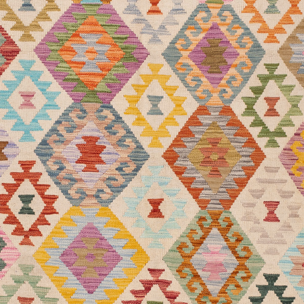 Kelim Rug - Splash - 243 x 170 cm - colorful