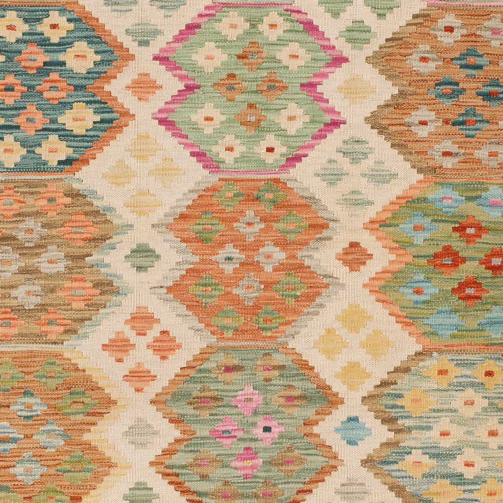 Kelim Rug - Splash - 244 x 170 cm - colorful