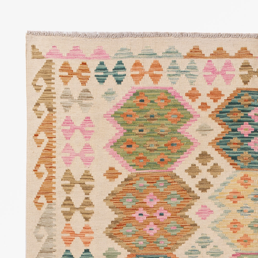 Kelim Rug - Splash - 244 x 170 cm - colorful