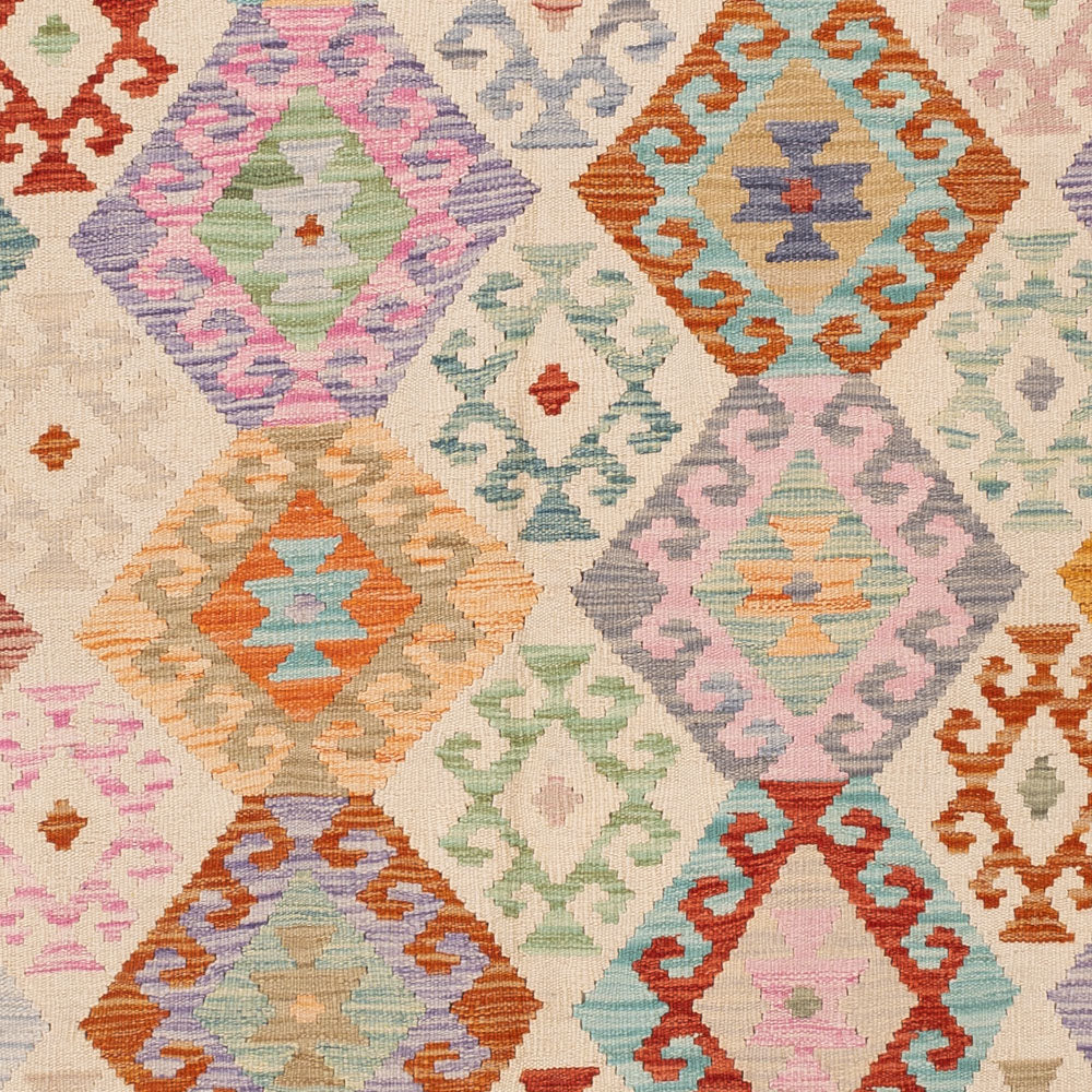 Kelim Rug - Splash - 244 x 171 cm - colorful