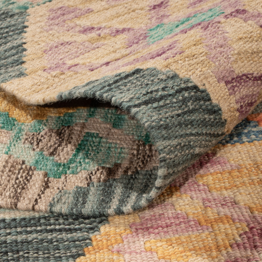 Kelim Rug - Splash - 251 x 168 cm - colorful