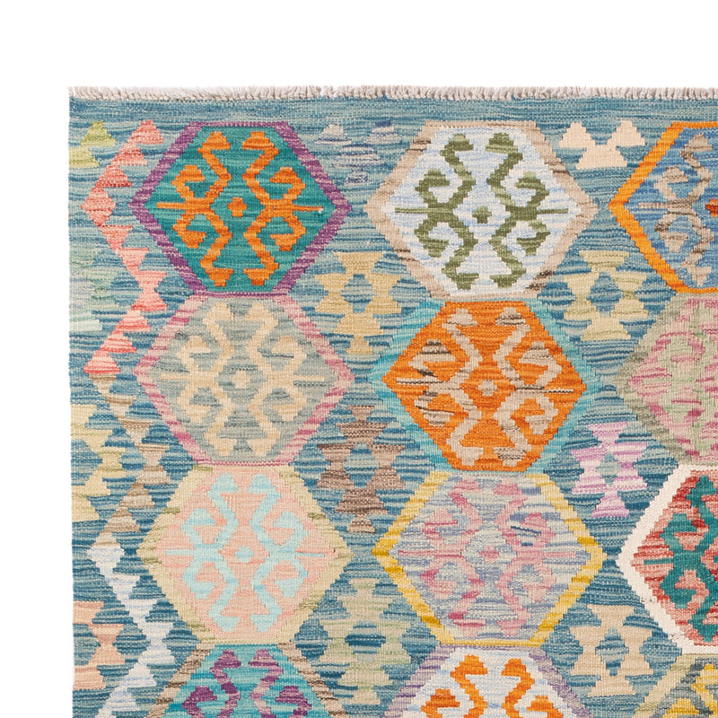 Kelim Rug - Splash - 254 x 180 cm - colorful