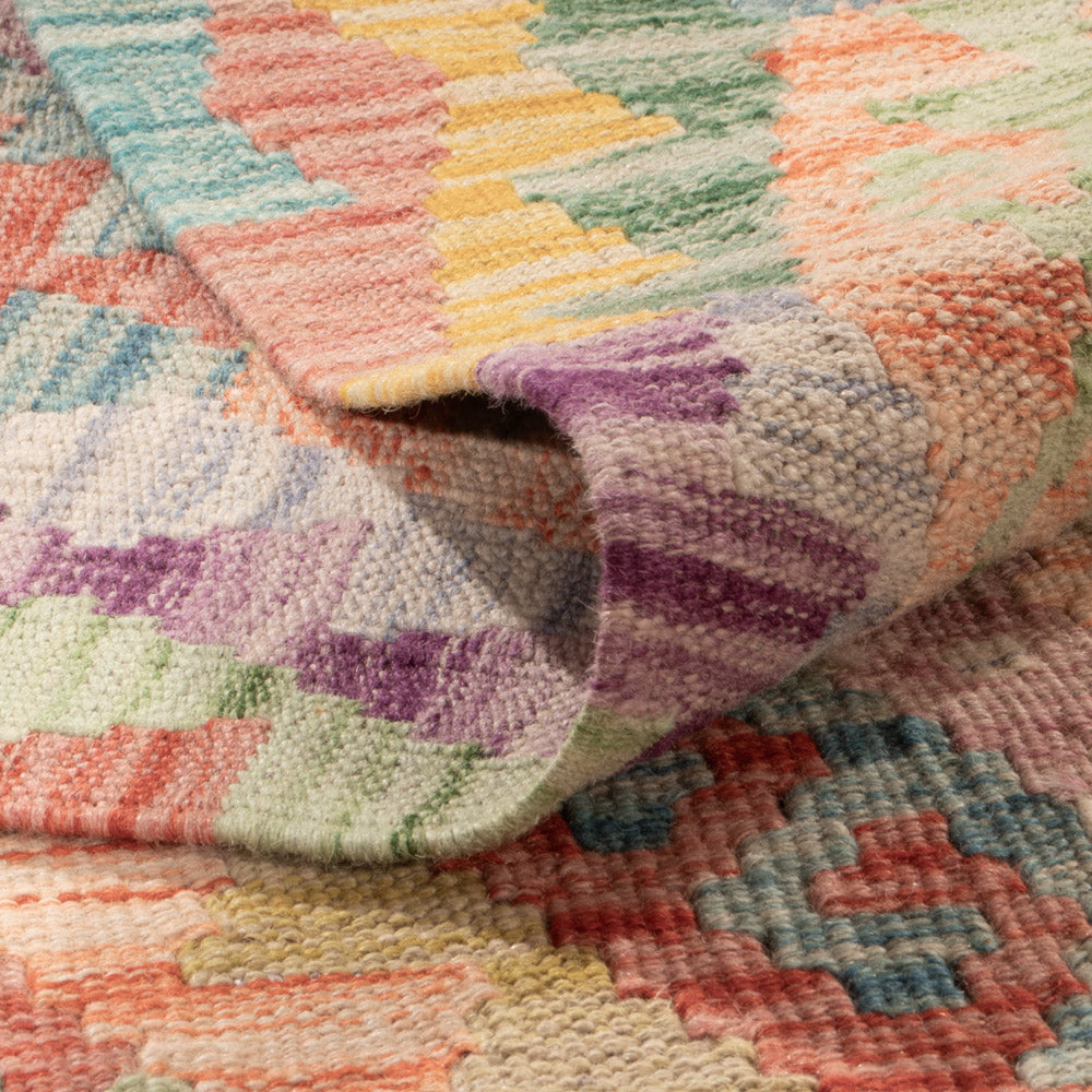 Kelim Rug - Splash - 248 x 173 cm - colorful