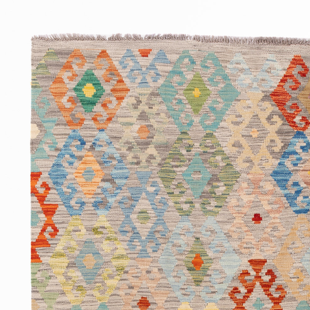 Kelim Rug - Splash - 252 x 185 cm - colorful