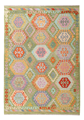Kelim Rug - Splash - 249 x 177 cm - colorful
