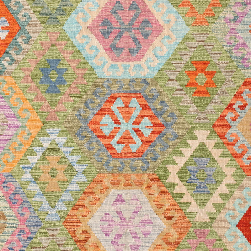 Kelim Rug - Splash - 249 x 177 cm - colorful