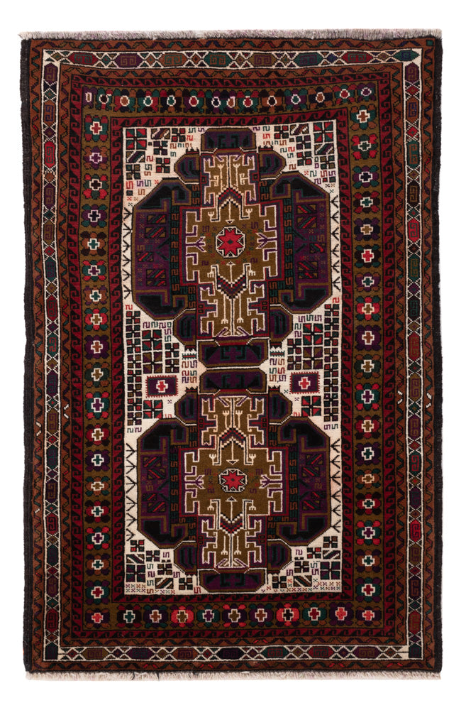 Belutsch Rug - 134 x 84 cm - multicolored