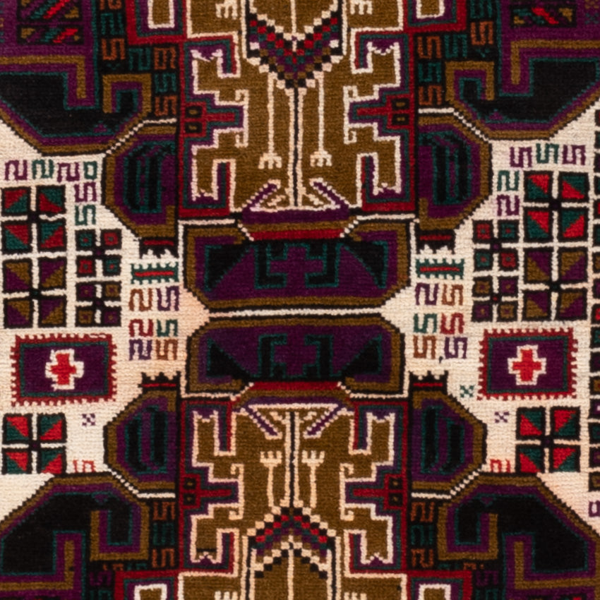 Belutsch Rug - 134 x 84 cm - multicolored