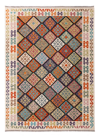 Kelim Rug - Splash - 252 x 187 cm - colorful